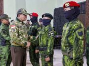 Menhan RI – Panglima TNI Hadiri Pelantikan Kenaikan Pangkat Luar Biasa Prajurit TNI