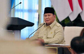 Presiden Prabowo Pantau Perkembangan Erupsi Anak Krakatau
