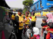 JJOS Semarak HUT ke-81 RI, Polsek Kawasan Kalibaru Polres Priok, Gelar Gowes Sehat Bersama Masyarakat