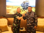 Perkuat Sinergitas TNI, Kodaeral V Terima Courtesy Call Danlanud Muljono