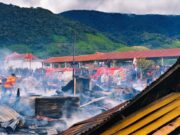 Puluhan rumah kontruksi kayu hangus terbakar di Aceh Tengah