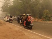 Jarak pandang 500 Meter, BNPB Perkuat pemadaman darat Karhutla di Kalteng